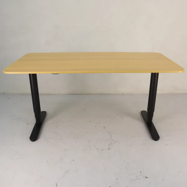 Höj- och sänkbart skrivbord Bekant, Hs bord Ikea Black