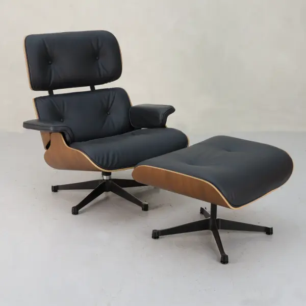 Fåtölj Lounge Chair Ottoman Vitra 