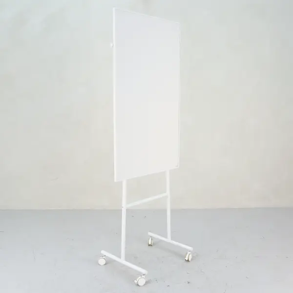 Whiteboard på hjul magnetisk Lintex White