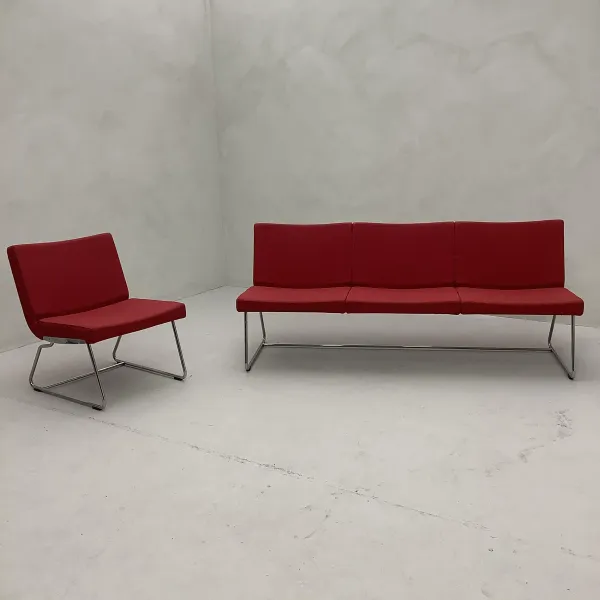 Soffa 3-sits  Red