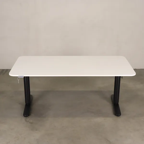 Höj- och sänkbart skrivbord, Hs bord Bekant Ikea Svart, Vitt