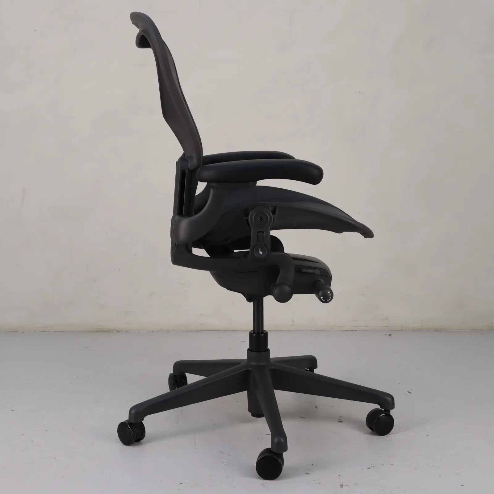 Kontorsstol Aeron Medium Herman Miller Svart, Grå