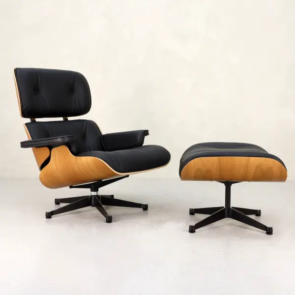 Fåtölj Lounge Chair Ottoman Vitra 