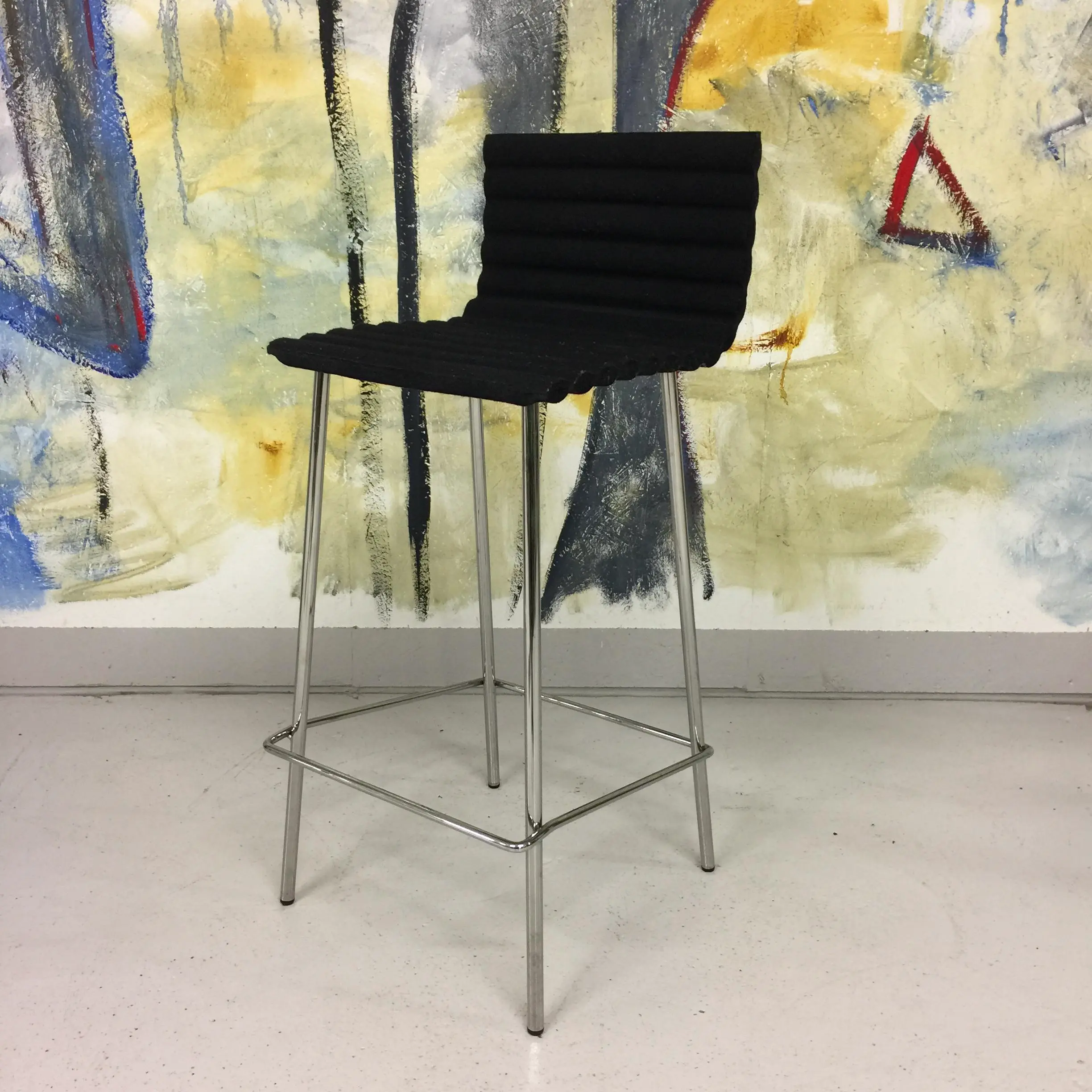 Barstol Rib  Johanson Design Svart