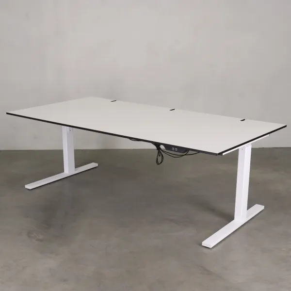 Höj- och sänkbart skrivbord, Hs bord  Svart, Vitt