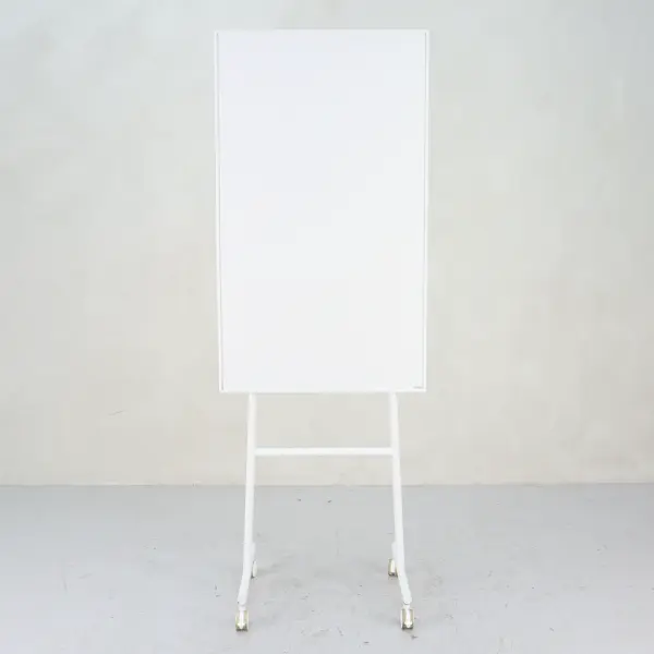 Whiteboard på hjul magnetisk Lintex White